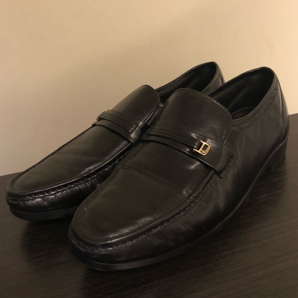 Florsheim Comfort Black Leather Men’s Slip-On Loafer - Picture 1 of 7